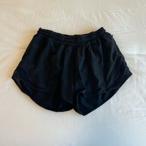 Black lululemon shorts size 4